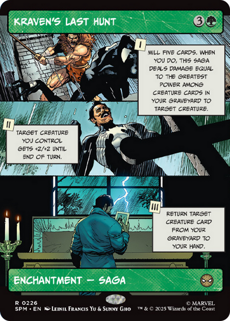 Kraven's Last Hunt - Rare Enchantment — Saga card from Marvel's Spider-Man