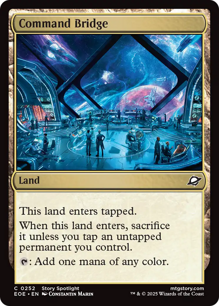 Command Bridge - Common Land card from Edge of Eternities