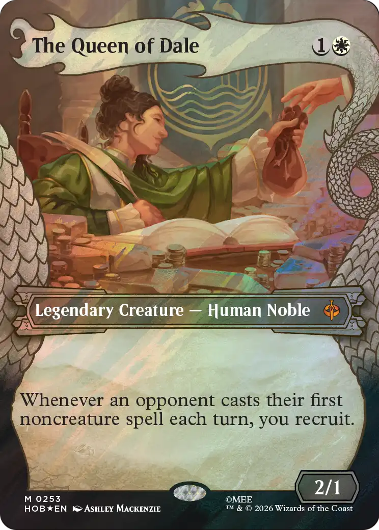 The Queen of Dale - Mythic Legendary Creature — Human Noble card from The Hobbit