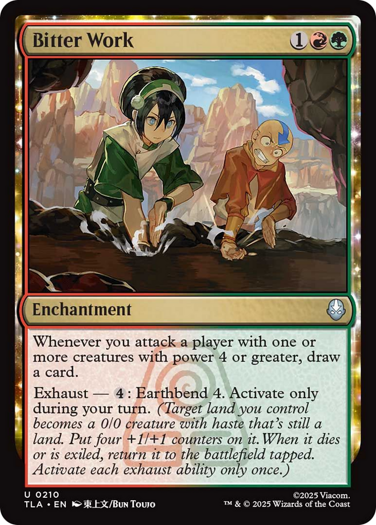 Bitter Work - Uncommon Enchantment card from Avatar: The Last Airbender