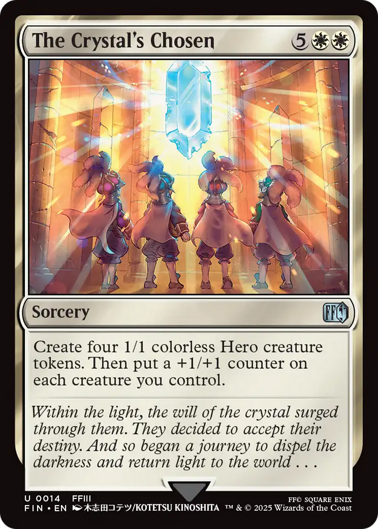 The Crystal's Chosen - Uncommon Sorcery card from Final Fantasy