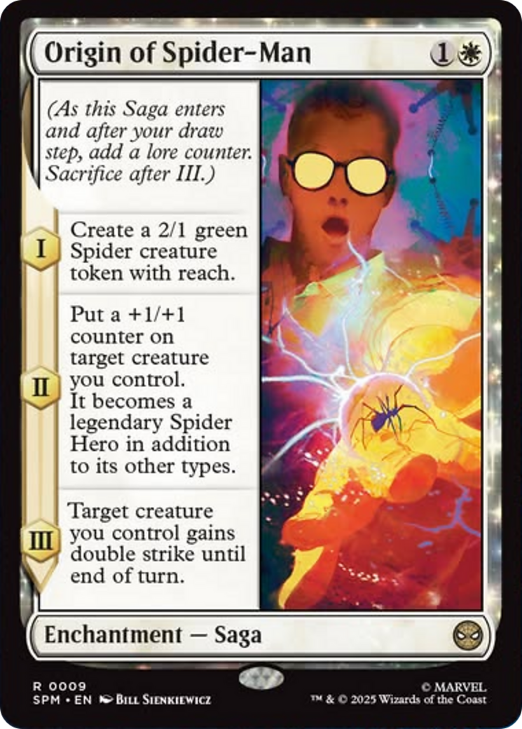 Origin of Spider-Man - Rare Enchantment — Saga card from Marvel's Spider-Man