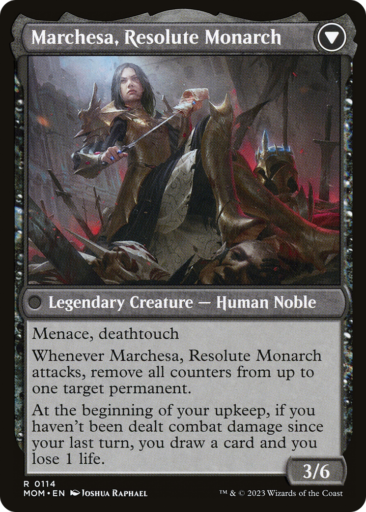 Image of card Invasion of Fiora // Marchesa, Resolute Monarch back