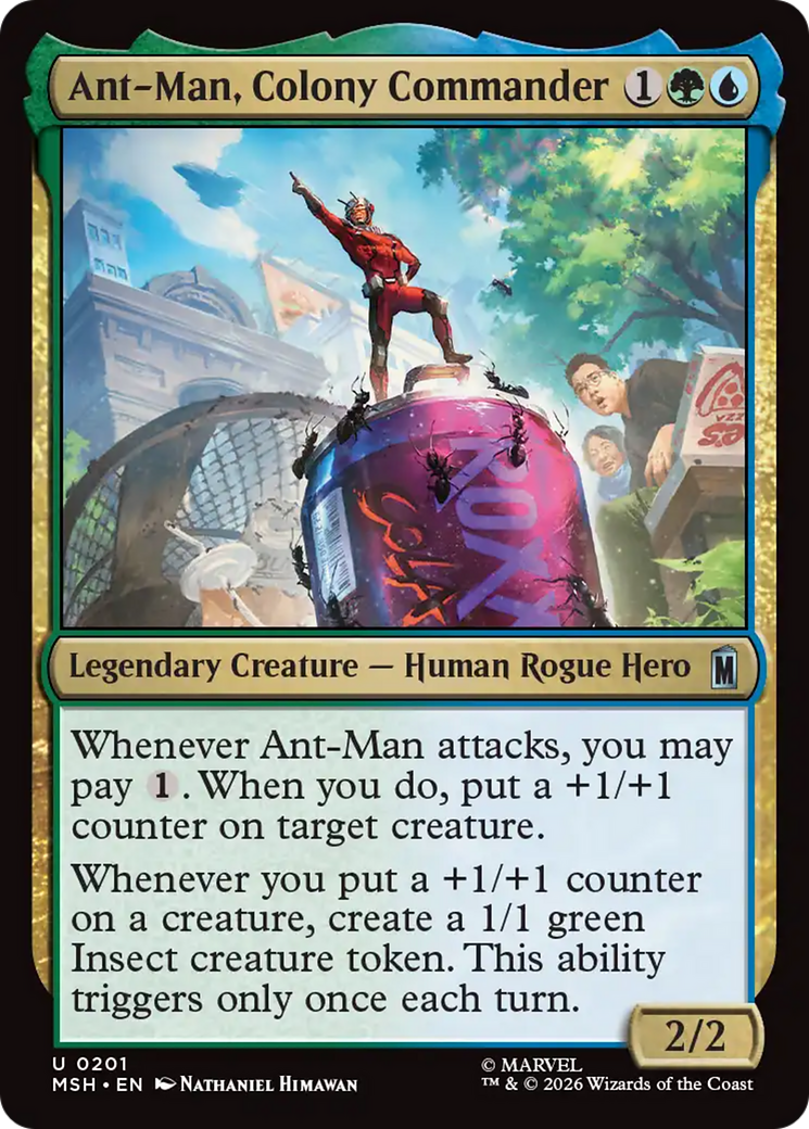 Ant-Man, Colony Commander - Uncommon Legendary Creature — Human Rogue Hero card from Marvel Super Heroes