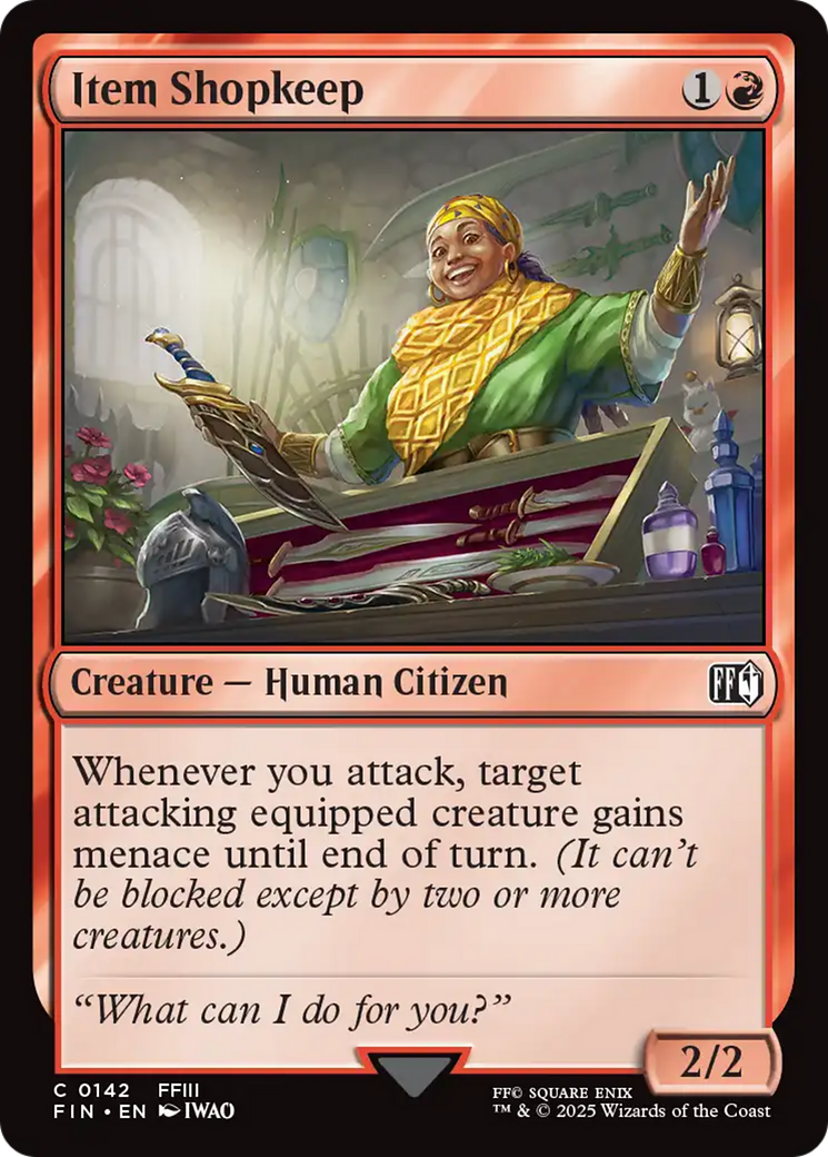 Item Shopkeep - Common Creature — Human Citizen card from Final Fantasy