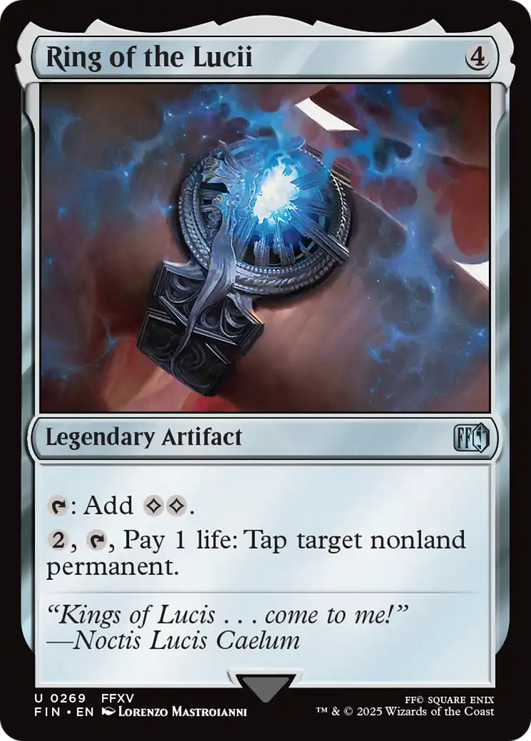 Ring of the Lucii - Uncommon Legendary Artifact card from Final Fantasy