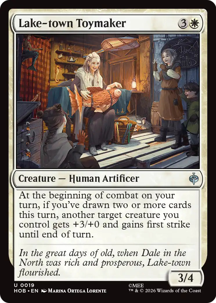 Lake-town Toymaker - Uncommon Creature — Human Artificer card from The Hobbit