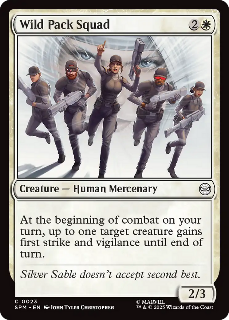 Wild Pack Squad - Common Creature — Human Mercenary card from Marvel's Spider-Man