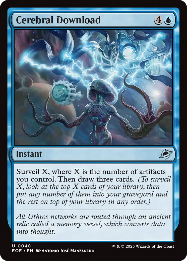 Cerebral Download - Uncommon Instant card from Edge of Eternities