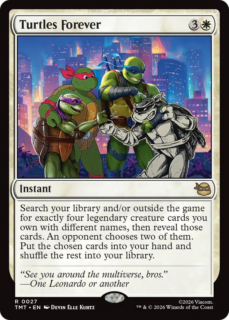 Turtles Forever - Rare Instant card from Teenage Mutant Ninja Turtles