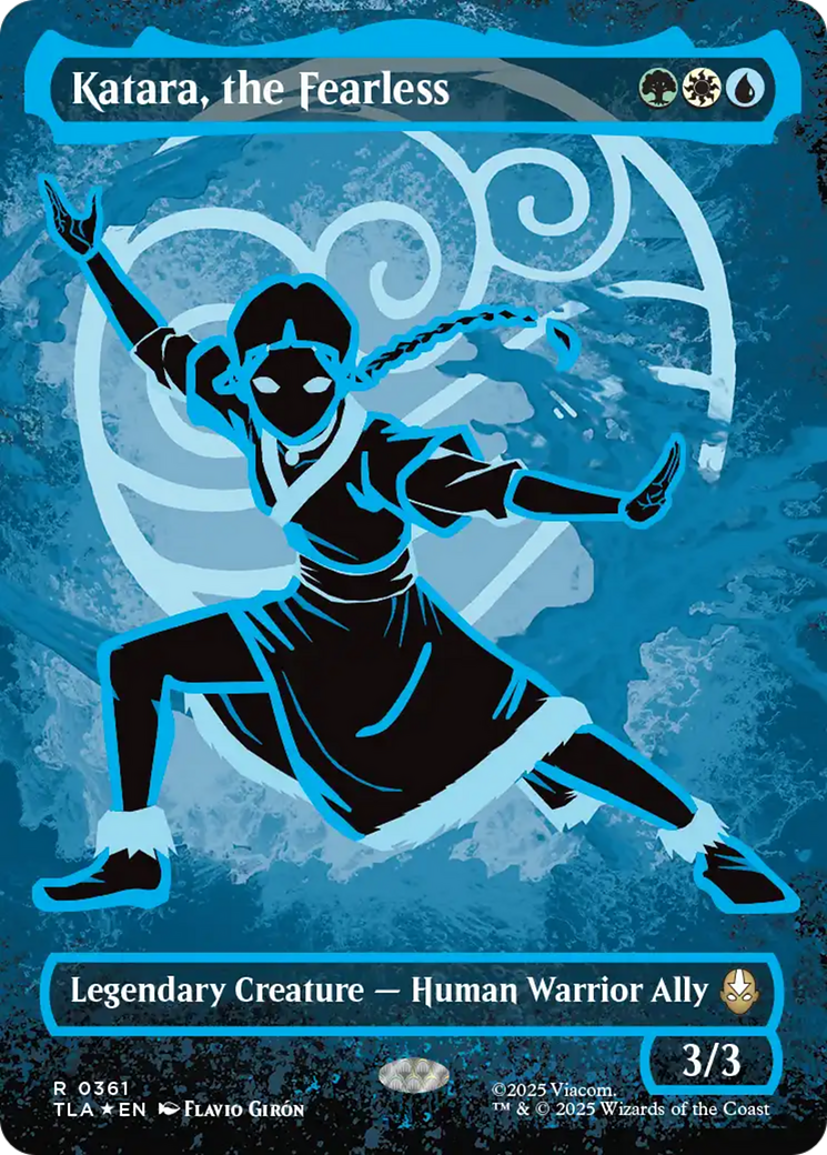 Katara, the Fearless - Rare Legendary Creature — Human Warrior Ally card from Avatar: The Last Airbender