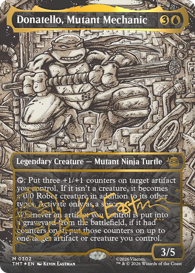 Donatello, Mutant Mechanic - Mythic Legendary Creature — Mutant Ninja Turtle card from Teenage Mutant Ninja Turtles