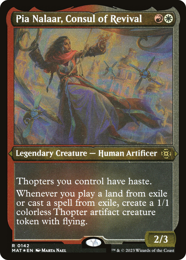 Pia Nalaar, Consul of Revival - Rare Legendary Creature — Human Artificer card from March of the Machine: The Aftermath