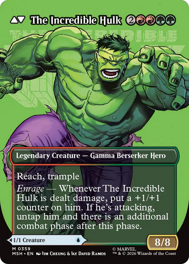 Back face of Bruce Banner // The Incredible Hulk - Legendary Creature — Gamma Berserker Hero card