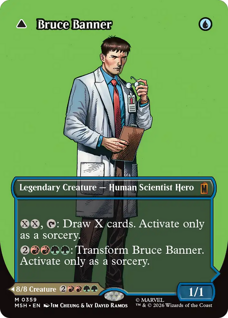 Bruce Banner // The Incredible Hulk - Mythic Legendary Creature — Gamma Berserker Hero card from Marvel Super Heroes