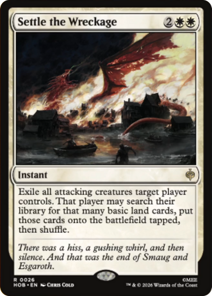 Settle the Wreckage - Rare Instant card from The Hobbit
