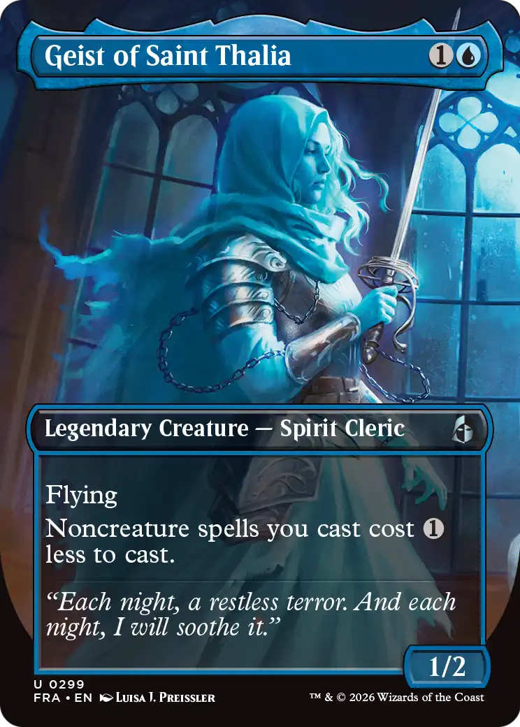 Geist of Saint Thalia - Uncommon Legendary Creature — Spirit Cleric card from Reality Fracture