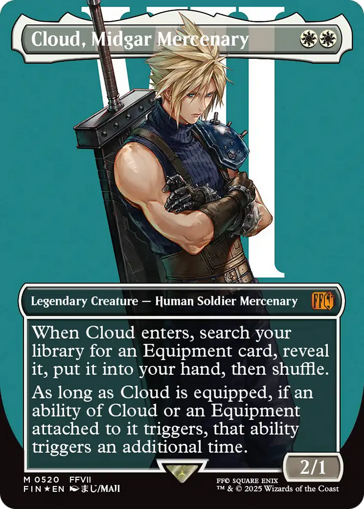 Cloud, Midgar Mercenary - Mythic Legendary Creature — Human Soldier Mercenary card from Final Fantasy