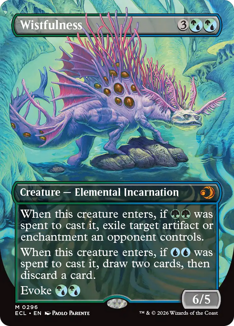 Wistfulness - Mythic Creature — Elemental Incarnation card from Lorwyn Eclipsed