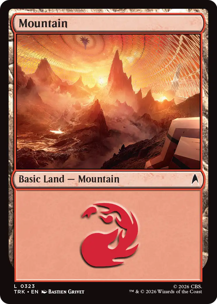 Mountain - Common Basic Land — Mountain card from Star Trek