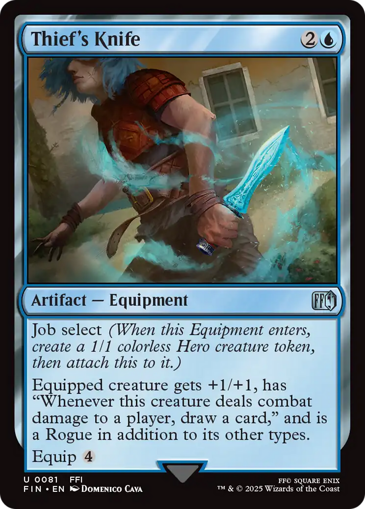 Thief's Knife - Uncommon Artifact — Equipment card from Final Fantasy