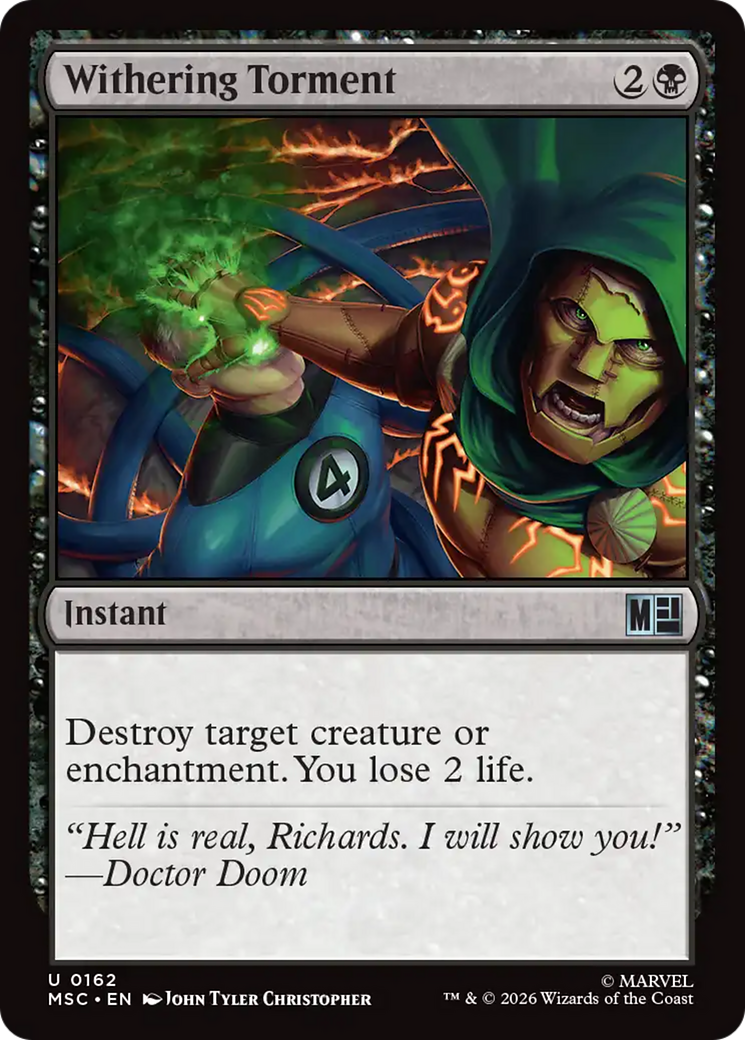 Withering Torment - Uncommon Instant card from Marvel Super Heroes Commander