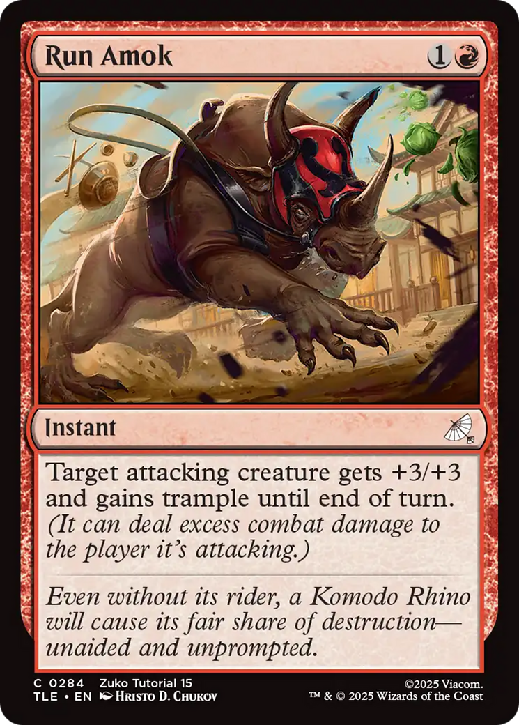 Run Amok - Common Instant card from Avatar: The Last Airbender Eternal
