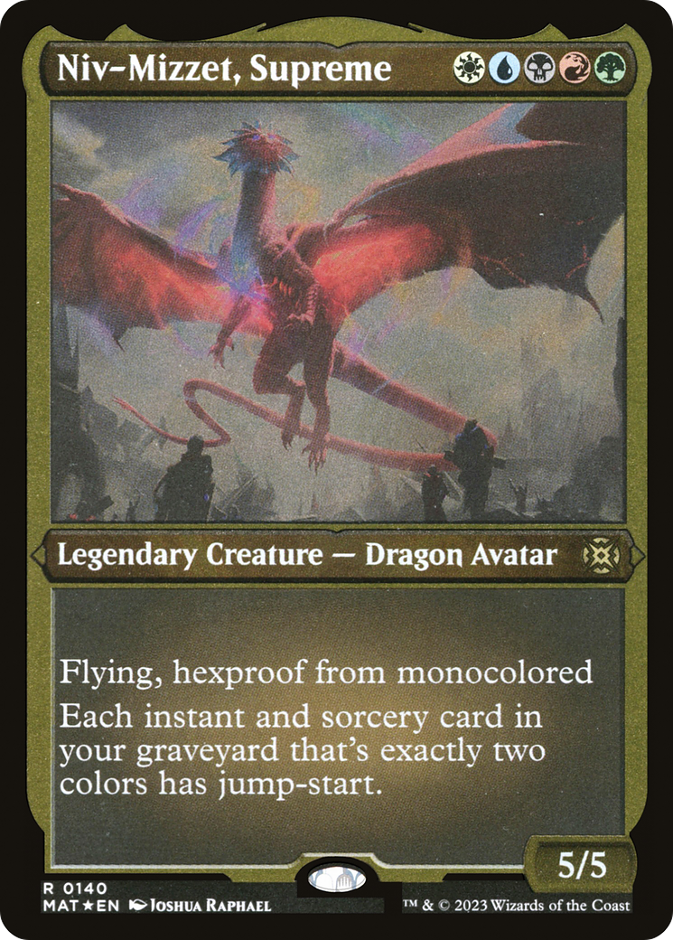 Niv-Mizzet, Supreme - Rare Legendary Creature — Dragon Avatar card from March of the Machine: The Aftermath