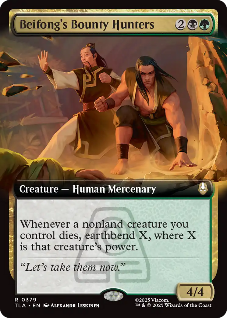 Beifong's Bounty Hunters - Rare Creature — Human Mercenary card from Avatar: The Last Airbender