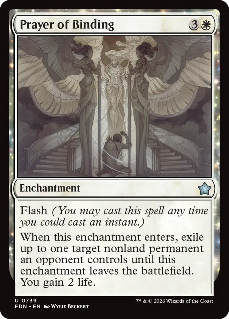 Prayer of Binding - Uncommon Enchantment card from Foundations