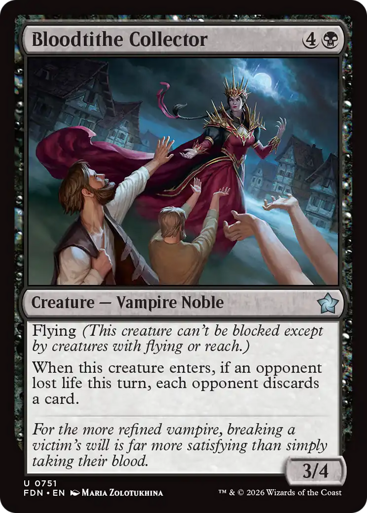 Bloodtithe Collector - Uncommon Creature — Vampire Noble card from Foundations