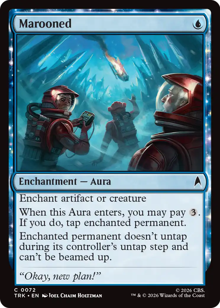 Marooned - Common Enchantment — Aura card from Star Trek