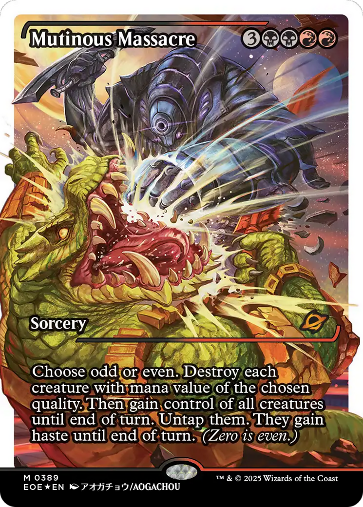 Mutinous Massacre - Mythic Sorcery card from Edge of Eternities