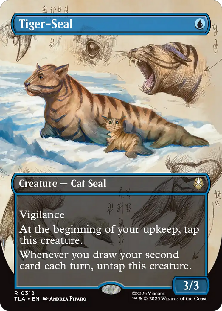 Tiger-Seal - Rare Creature — Cat Seal card from Avatar: The Last Airbender