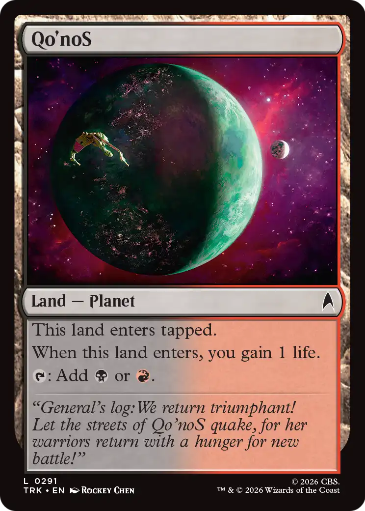 Qo'noS - Common Land — Planet card from Star Trek