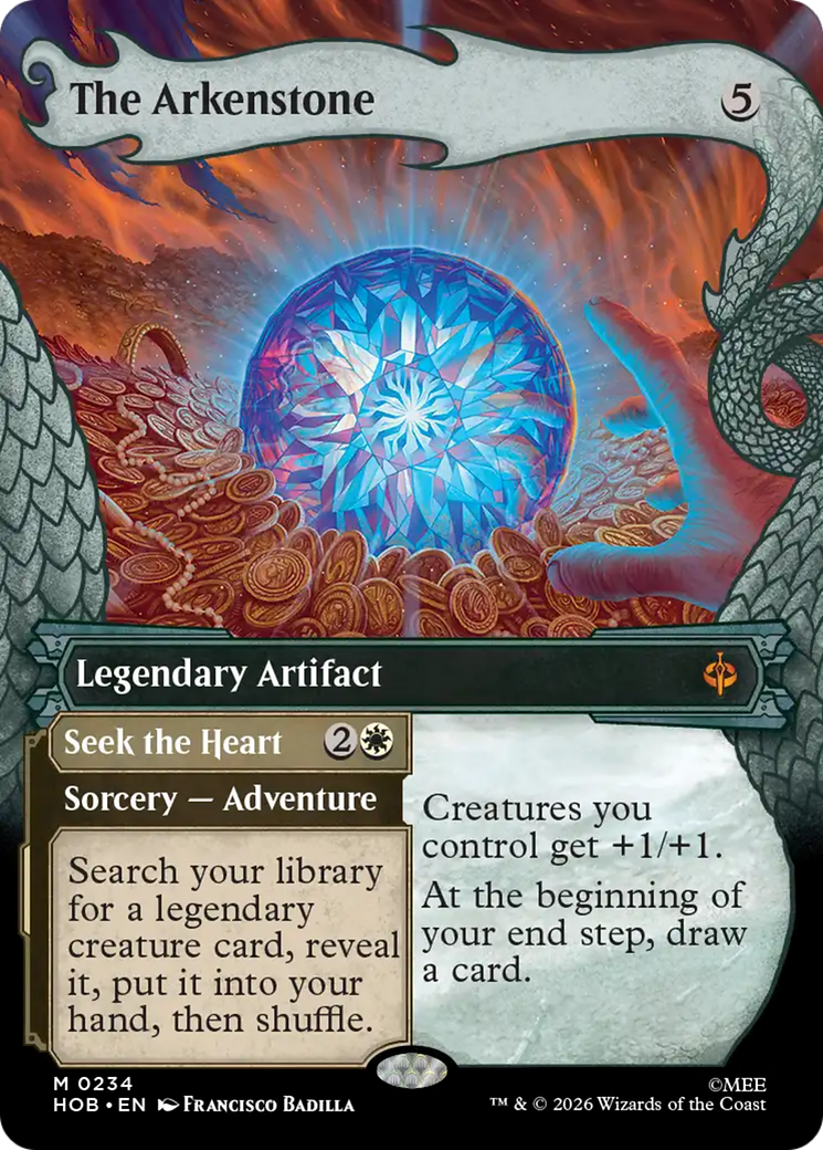 The Arkenstone // Seek the Heart - Mythic Legendary Artifact card from The Hobbit