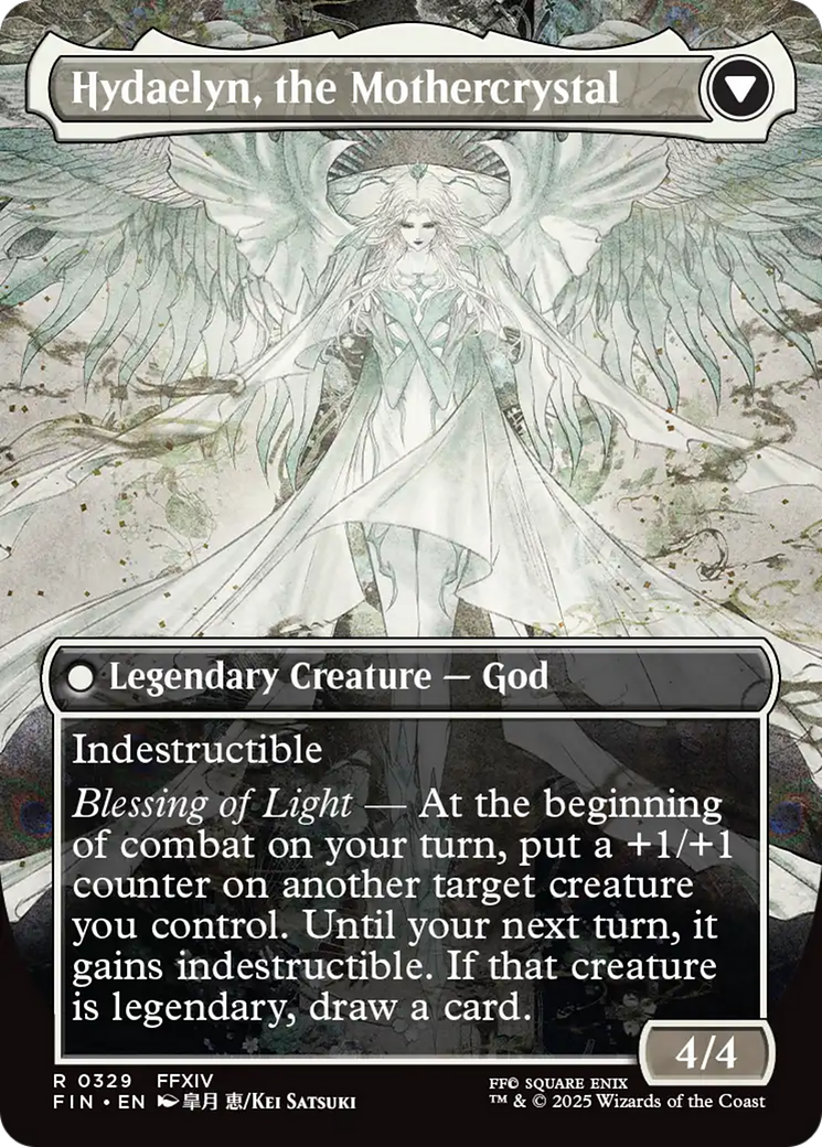 Back face of Venat, Heart of Hydaelyn // Hydaelyn, the Mothercrystal - Legendary Creature — God card