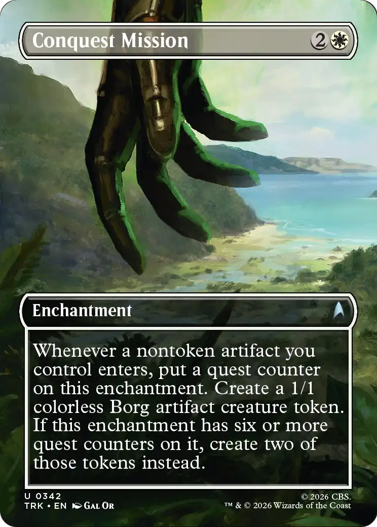 Conquest Mission - Uncommon Enchantment card from Star Trek
