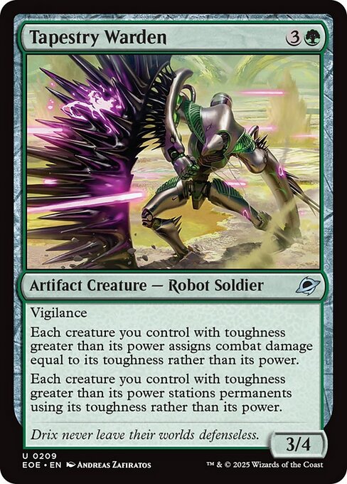 Tapestry Warden - Uncommon card from Edge of Eternities