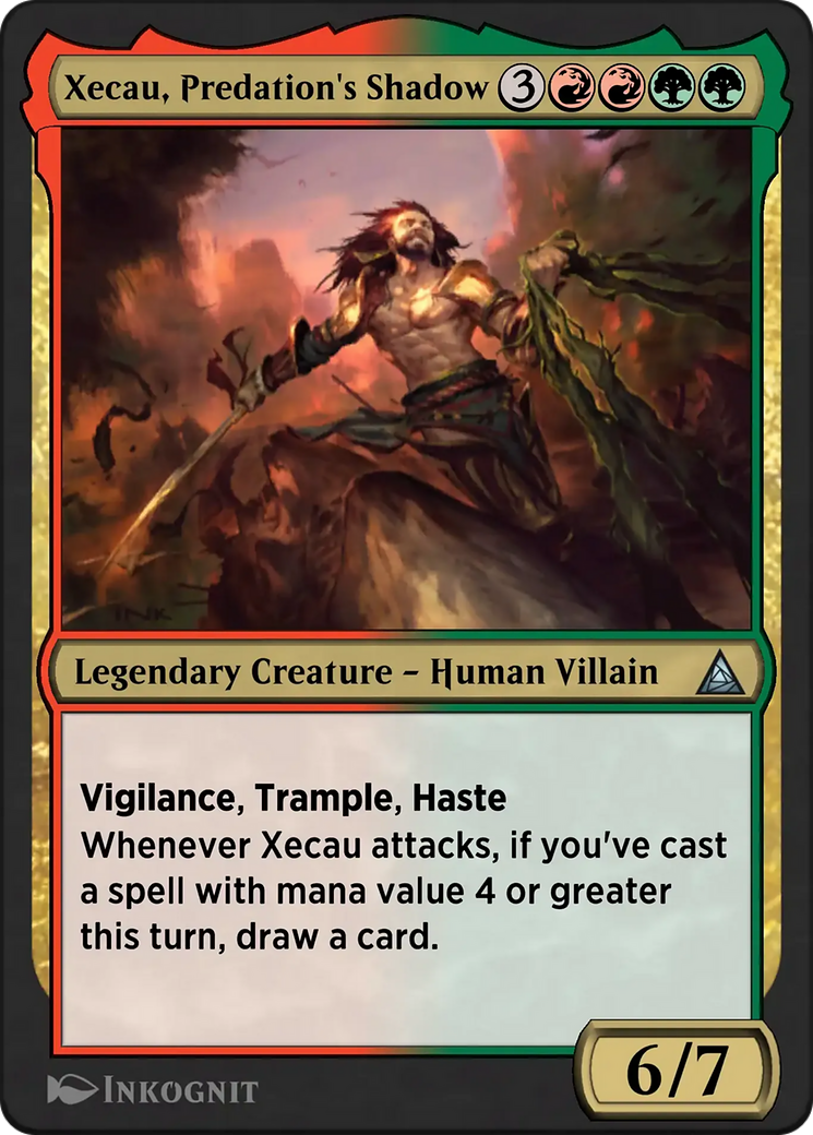 Rhino, Barreling Brute - Uncommon Legendary Creature — Human Villain card from Through the Omenpaths
