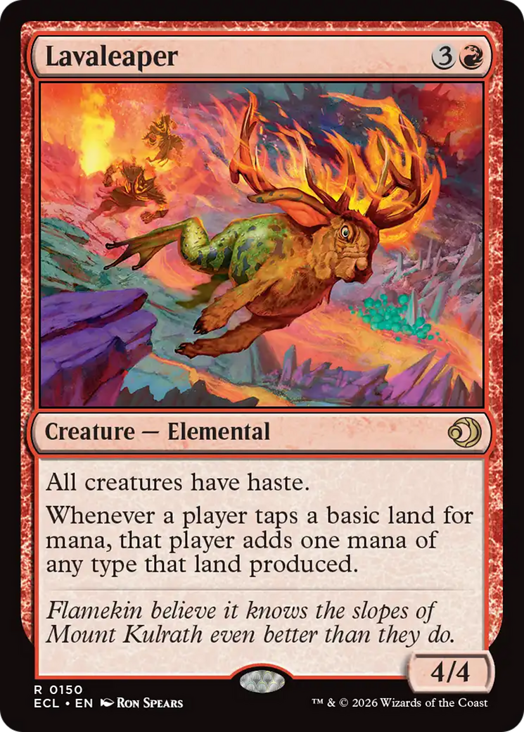Lavaleaper - Rare Creature — Elemental card from Lorwyn Eclipsed