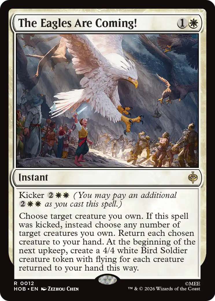 The Eagles Are Coming! - Rare Instant card from The Hobbit