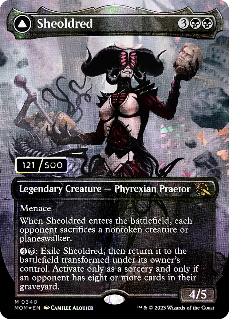 Image of card Sheoldred // The True Scriptures