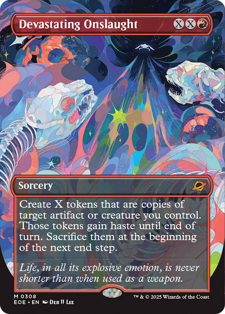 Devastating Onslaught - Mythic Sorcery card from Edge of Eternities