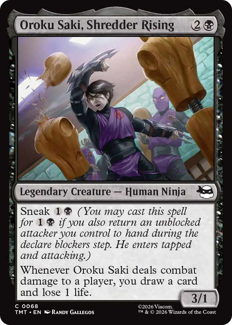 Oroku Saki, Shredder Rising - Legendary Creature — Human Ninja used in Esper Pixie main decks