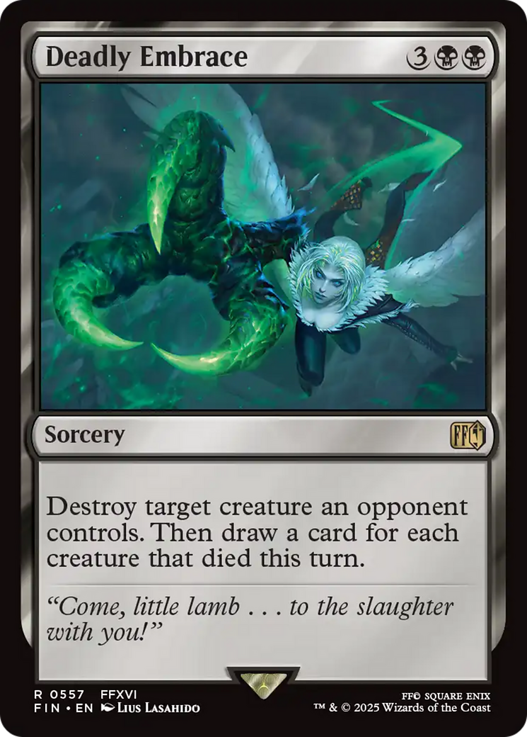 Deadly Embrace - Rare Sorcery card from Final Fantasy