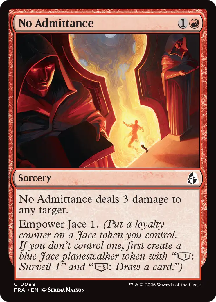 No Admittance - Common Sorcery card from Reality Fracture