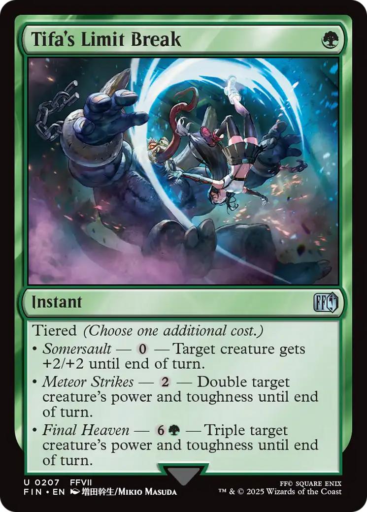 Tifa's Limit Break - Uncommon Instant card from Final Fantasy