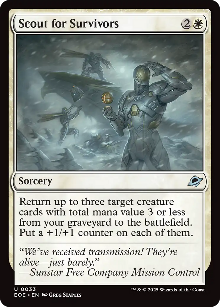 Scout for Survivors - Uncommon Sorcery card from Edge of Eternities