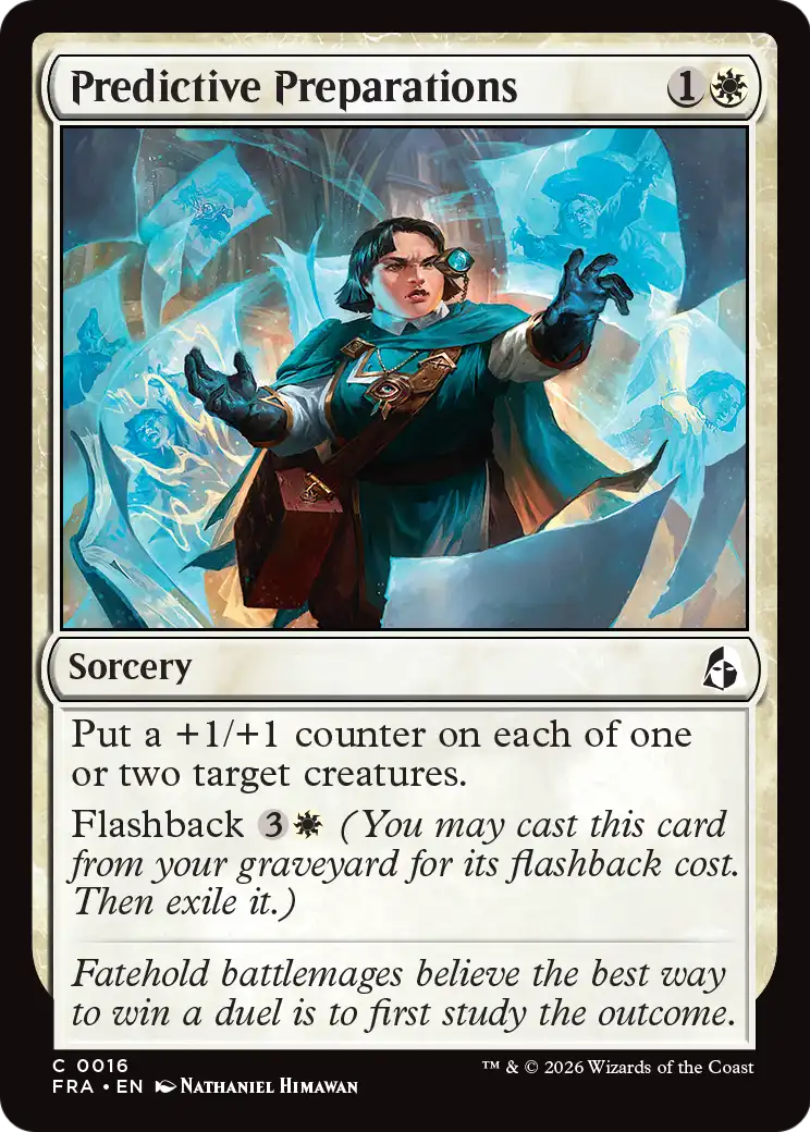 Predictive Preparations - Common Sorcery card from Reality Fracture